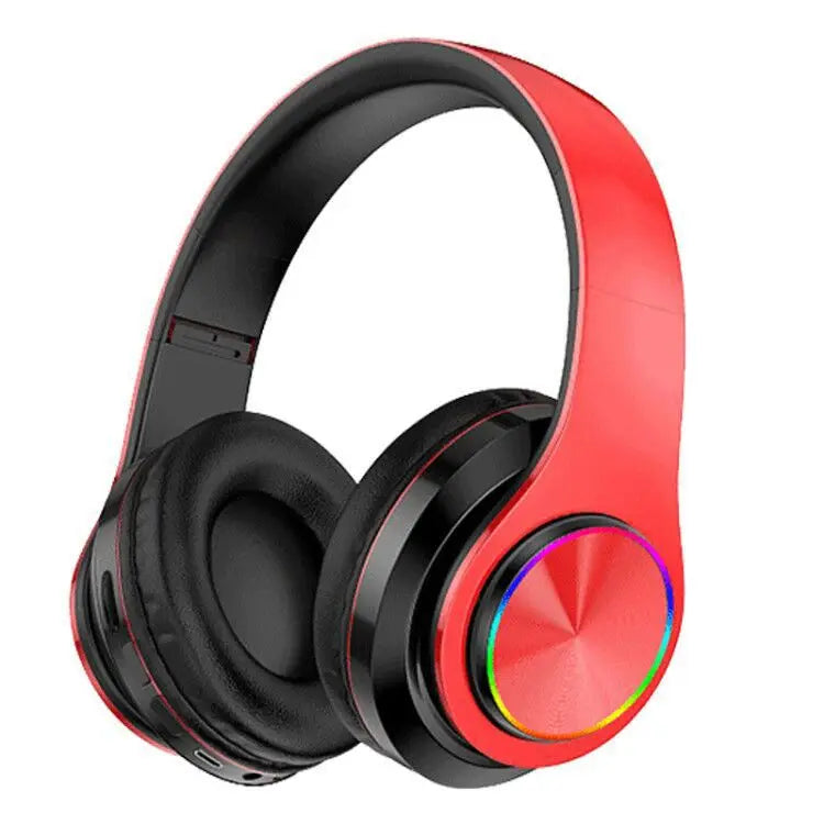 Wireless Bluetooth Headset Colorful Luminous Card-Inserting Game Music Sports Support Mobile Phone Computer