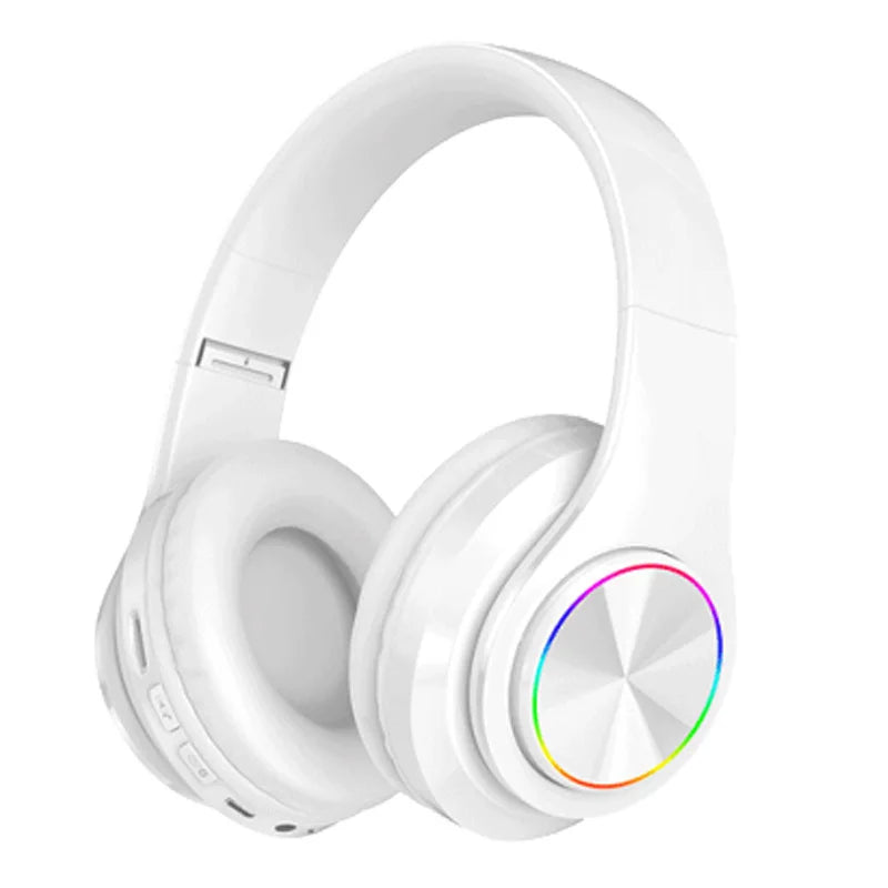 Wireless Bluetooth Headset Colorful Luminous Card-Inserting Game Music Sports Support Mobile Phone Computer