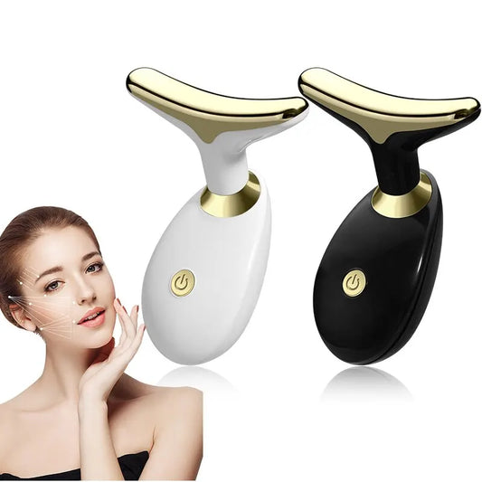 Electric Face Neck Massager for Household Lifting Firming Facial Beauty Massage Tool with DRY BATTERY Not Included